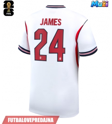 Lacne Muži Futbalové dres Anglicko Reece James #24 MS 2026 Krátky Rukáv - Domáci